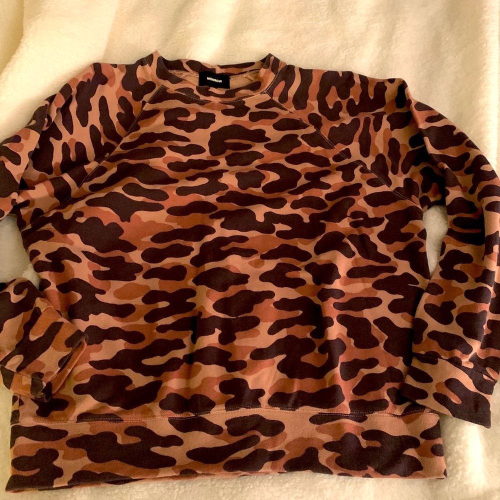 Evereve Camouflage Sweatshirt.